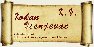 Kokan Višnjevac vizit kartica